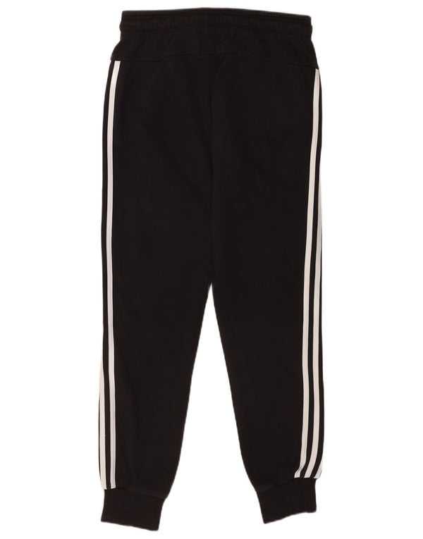 Adidas Mulheres Treino Calças Joggers UK 8/10 Pequeno Preto