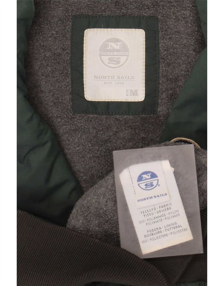 Jaqueta corta-vento masculina North Sails Bomber UK 38 poliamida verde médio