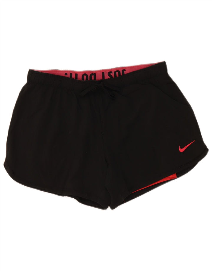 Nike Womens Dri Fit Skort UK 10 Pequeno Poliéster Preto