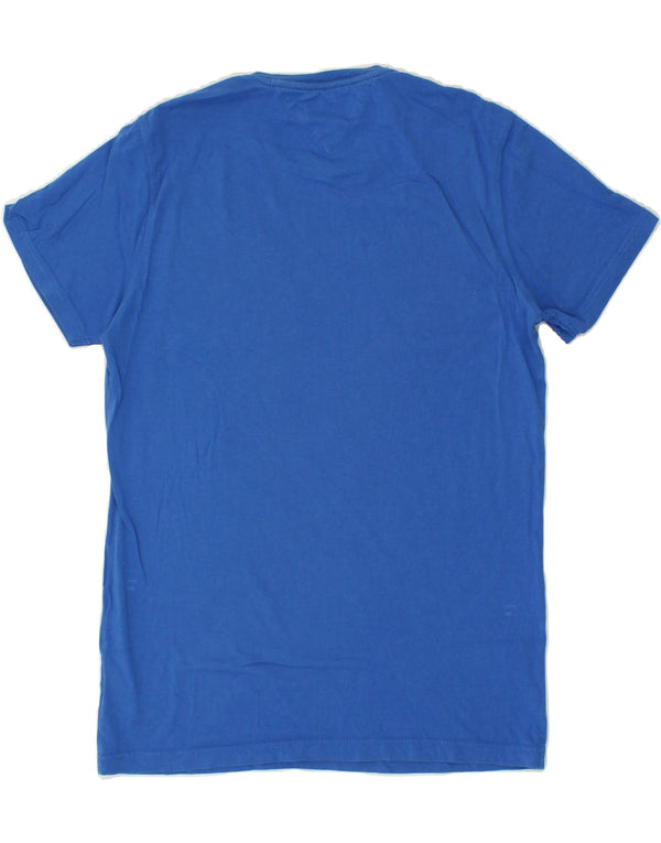 Camiseta masculina TOMMY HILFIGER com estampa gráfica de algodão azul médio