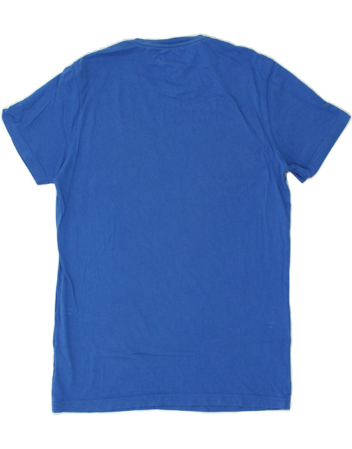Camiseta masculina TOMMY HILFIGER com estampa gráfica de algodão azul médio