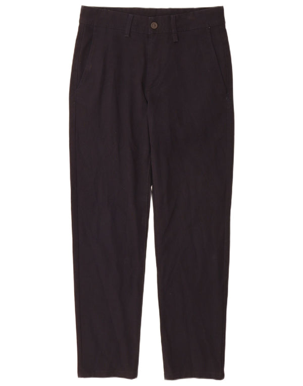 Zara Calça Chino Masculina Cônica EU 36 XS W29 L29 Azul Marinho Poliéster