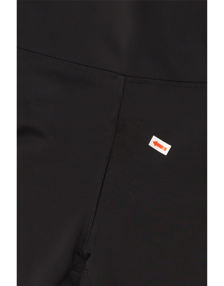 ADIDAS Womens Climalite Leggings UK 12/14 Médio Preto Poliéster