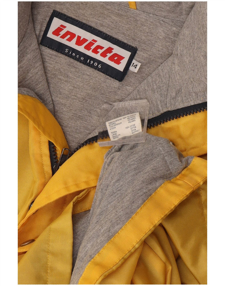 Jaqueta corta-vento feminina Invicta UK 14 grande poliamida amarela