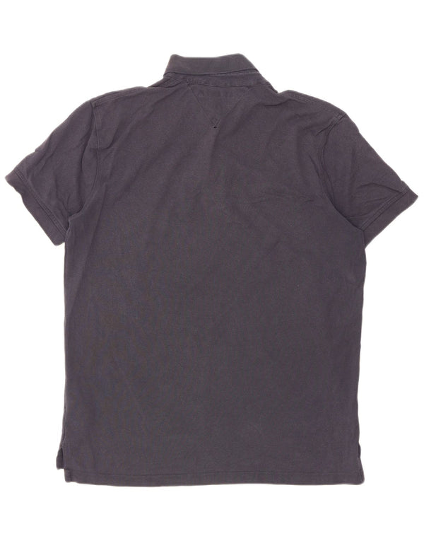 Camisa polo masculina Tommy Hilfiger Regular Fit grande algodão azul marinho
