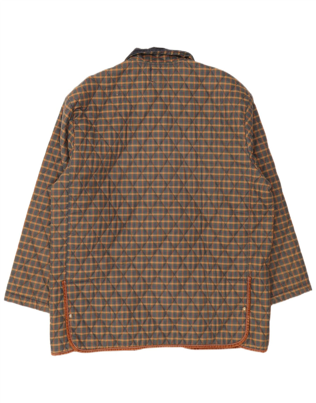 Jaqueta acolchoada masculina Derby Saddlery UK 42 XL poliéster xadrez multicolorido