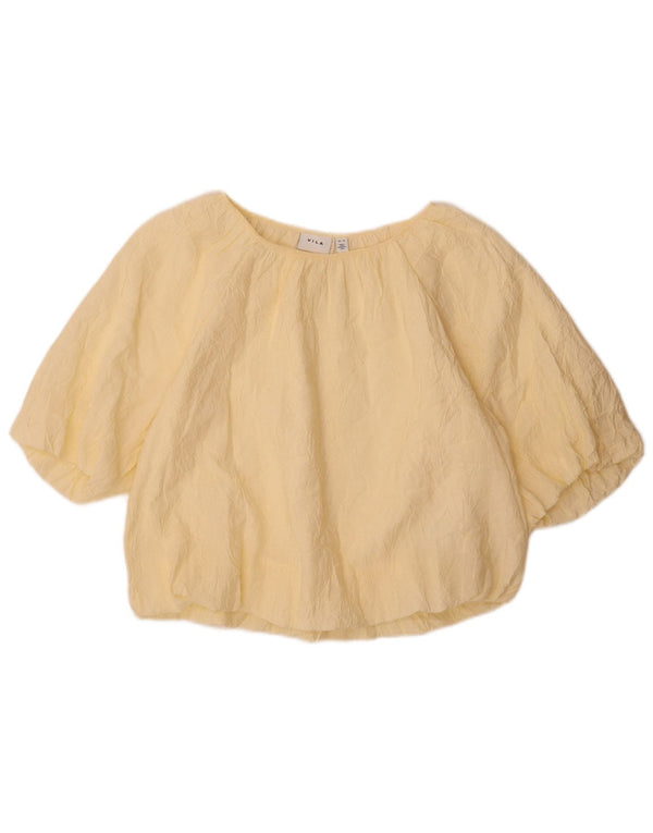 Vila Blusa Feminina Oversized Top EU 38 Viscose Amarelo Médio