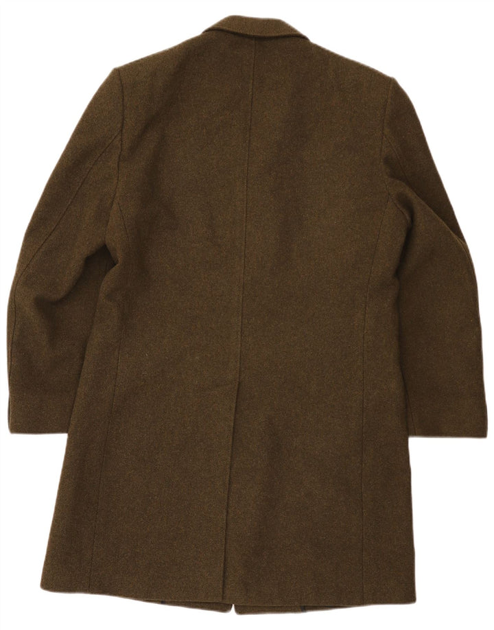 Sobretudo masculino vintage IT 46 pequeno cáqui