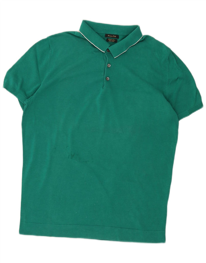 Camisa polo masculina Massimo Dutti grande verde
