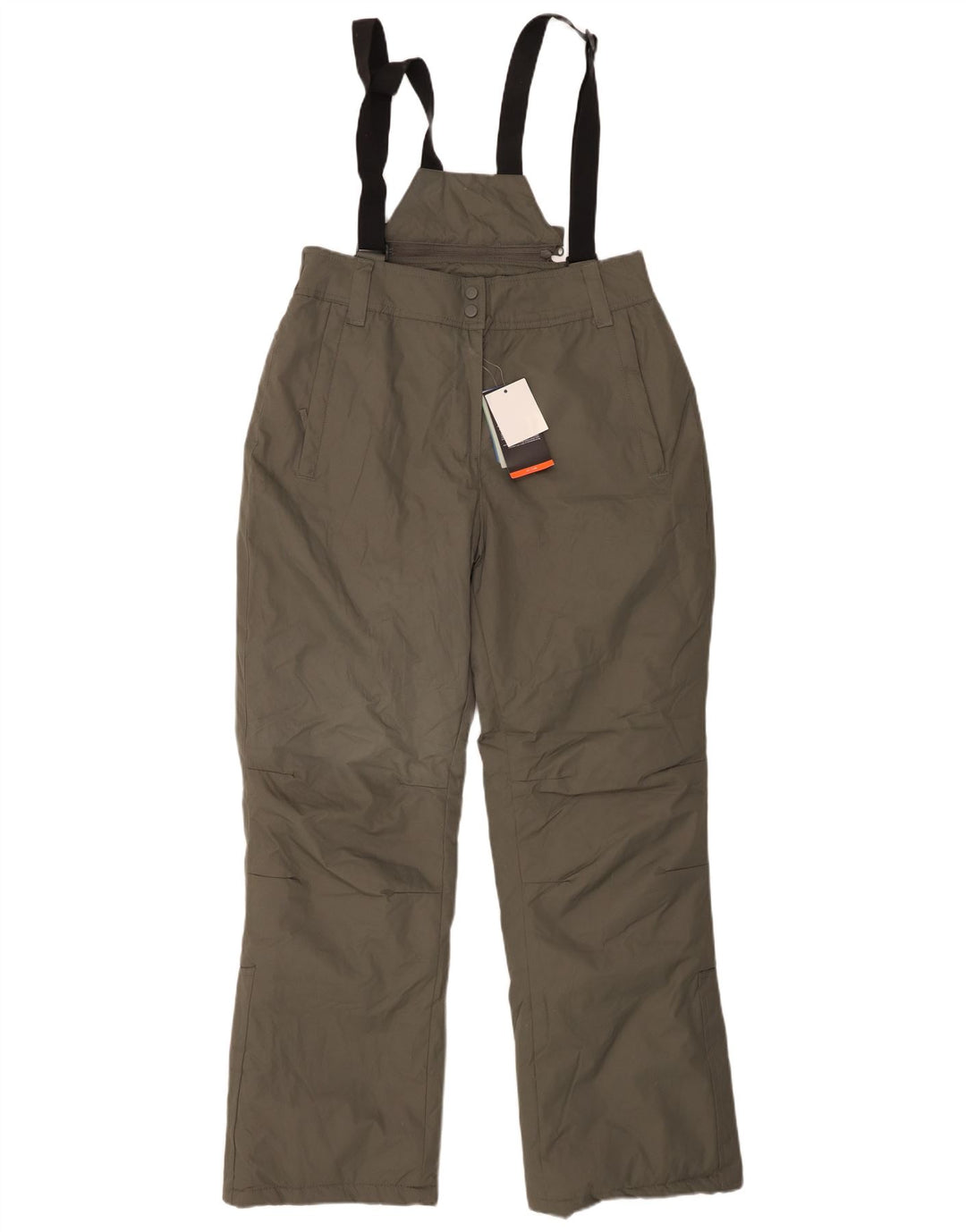 Calça de esqui feminina Mountain Warehouse Dungarees UK 12 cinza médio