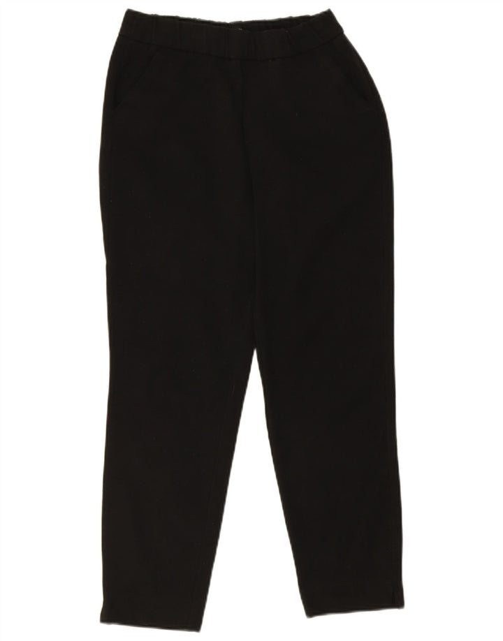 Zara Calça feminina slim cortada pequena W26 L24 preta