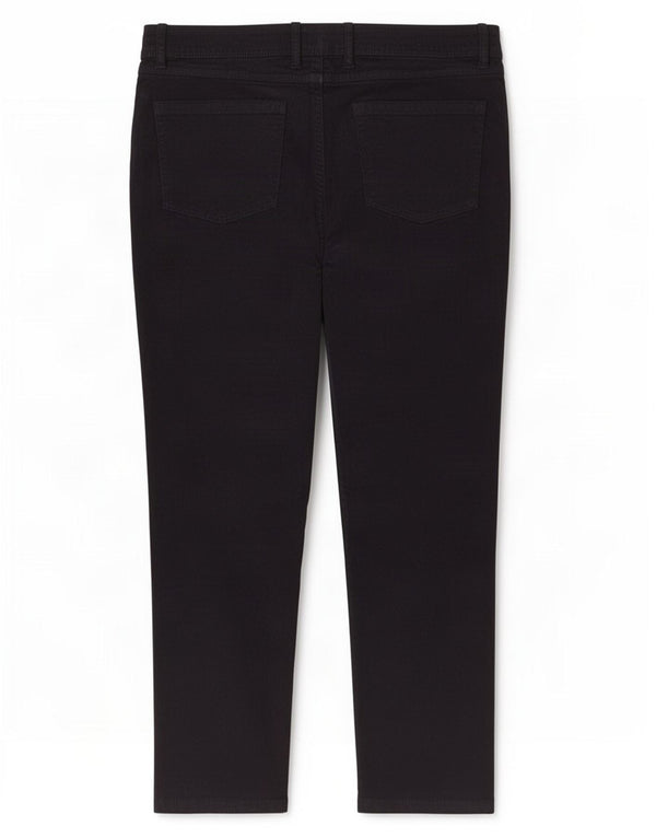 Calça feminina de veludo cotelê Marks & Spencer UK 18 XL W36 L27 azul marinho