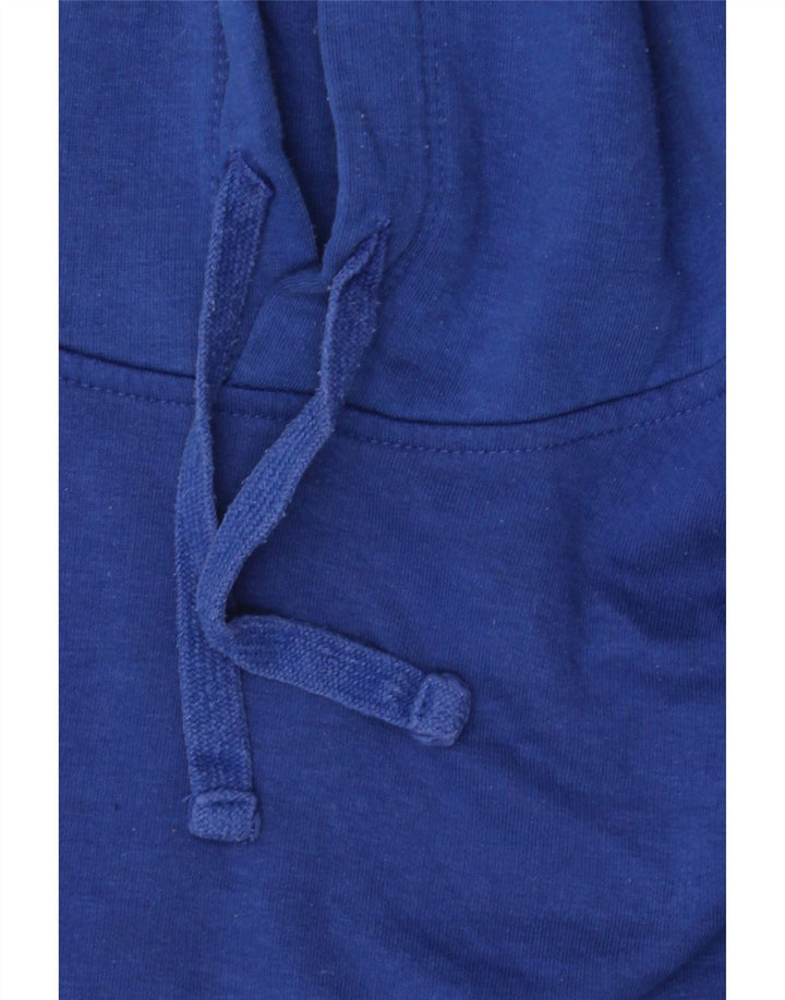 Zara Womens Oversized Hoodie Jumper Reino Unido 14 Algodão Azul Médio