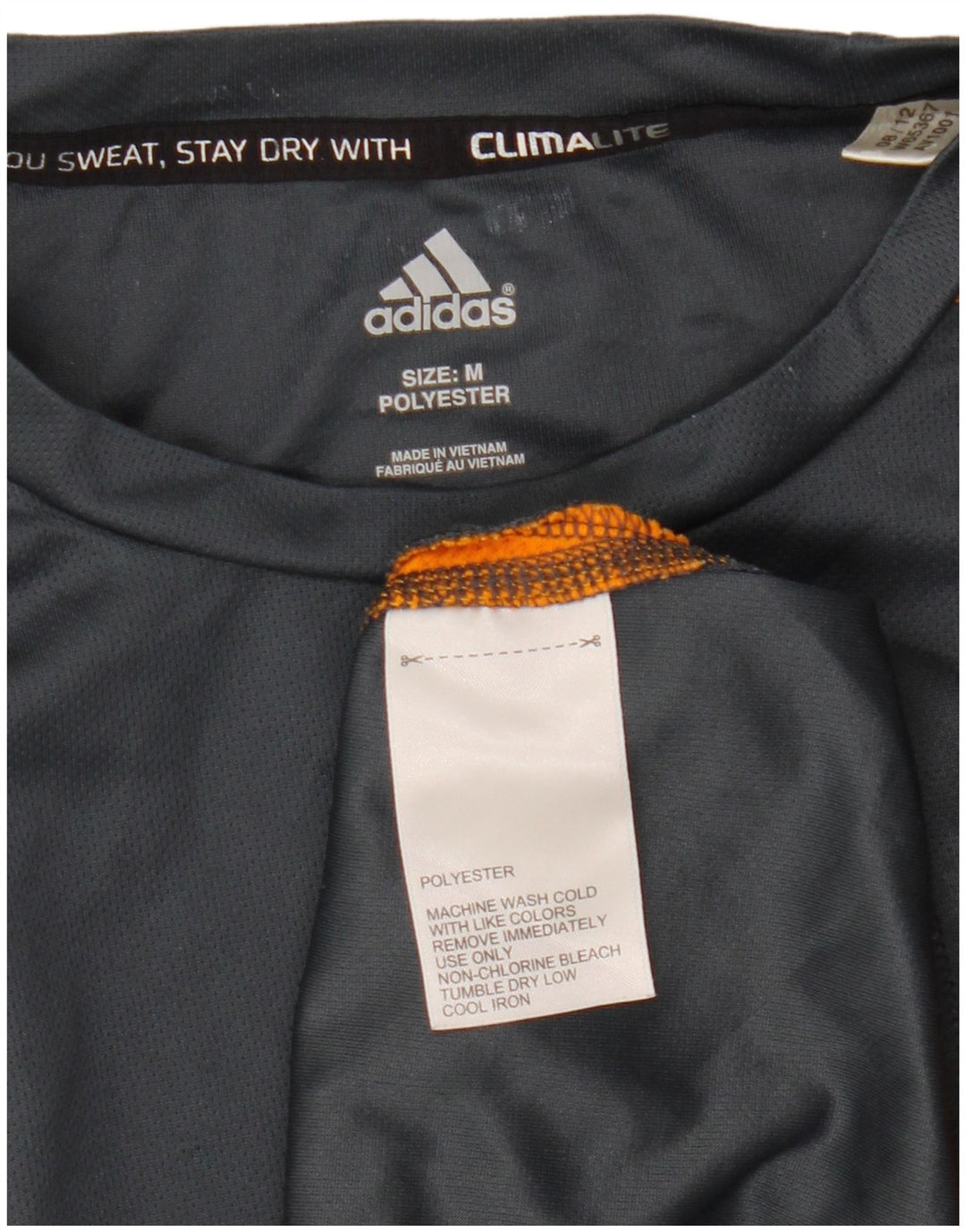 Adidas Masculino Climalite Camiseta Top Cinza Médio Colourblock Poliéster