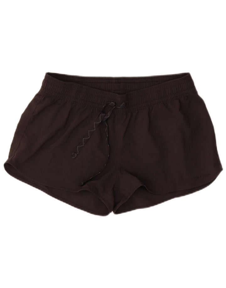 Shorts esportivos femininos Patagonia UK 14 médio preto poliéster
