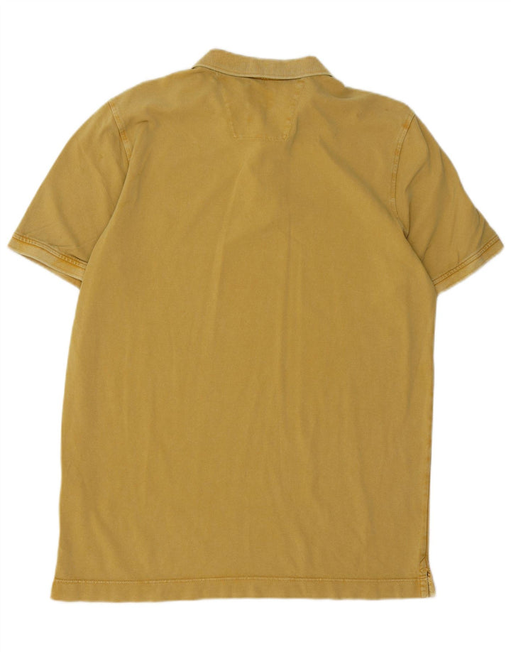 Camisa polo masculina Camel Active Raw Dyed grande algodão amarelo
