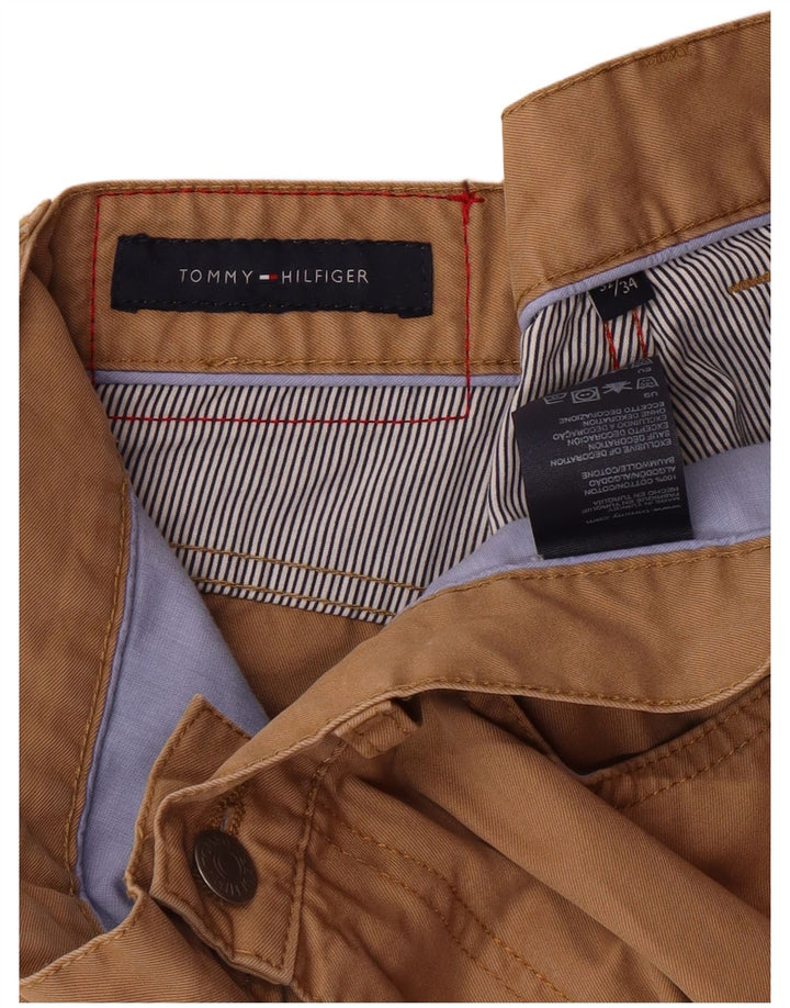 Calça casual masculina TOMMY HILFIGER W32 L34 algodão bege