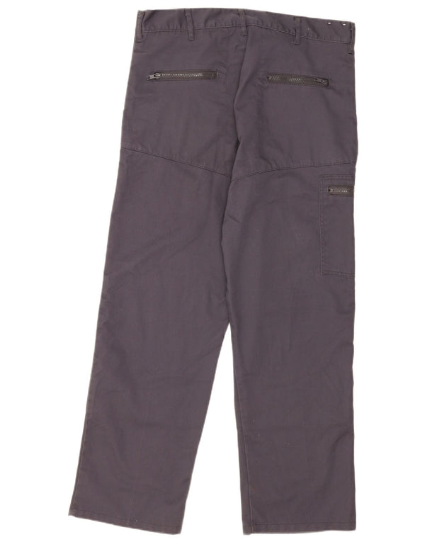 Calças cargo retas masculinas Dickies W34 L29 poliéster azul marinho