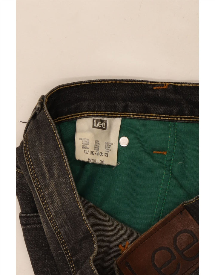 Jeans retos masculinos LEE W30 L27 algodão preto