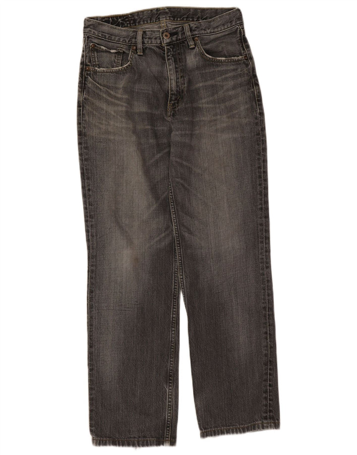 Calça jeans masculina Levi's 502 Tapered W31 L30 cinza algodão