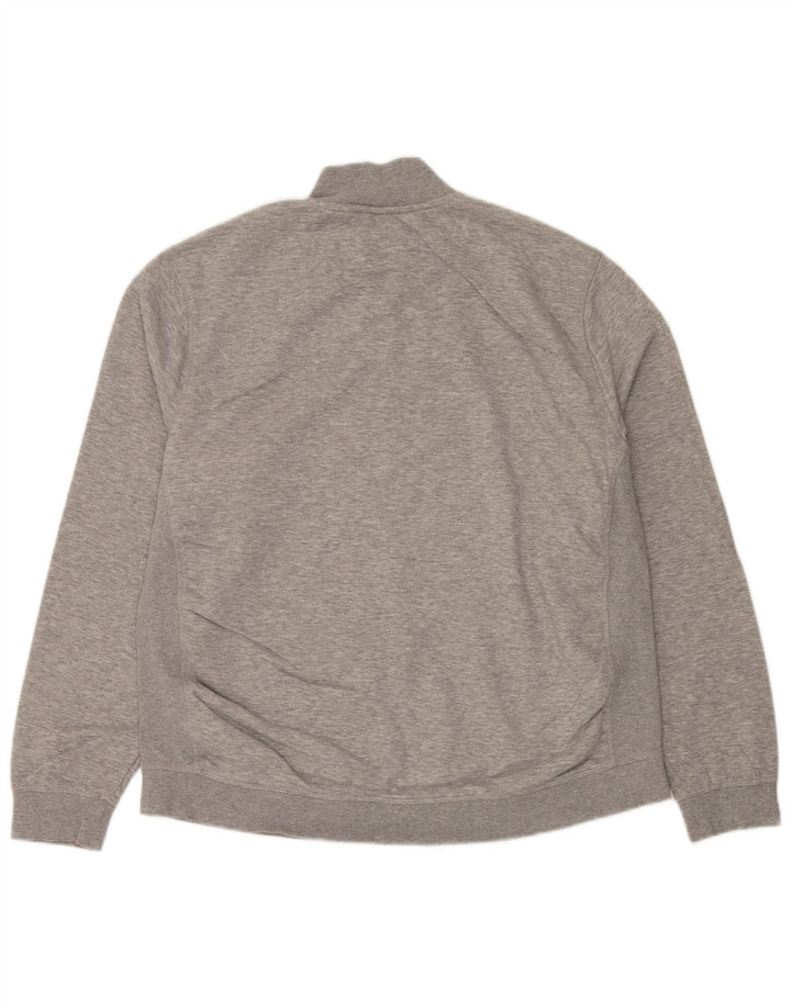 Moletom masculino Penguin com zíper e gola XL algodão cinza
