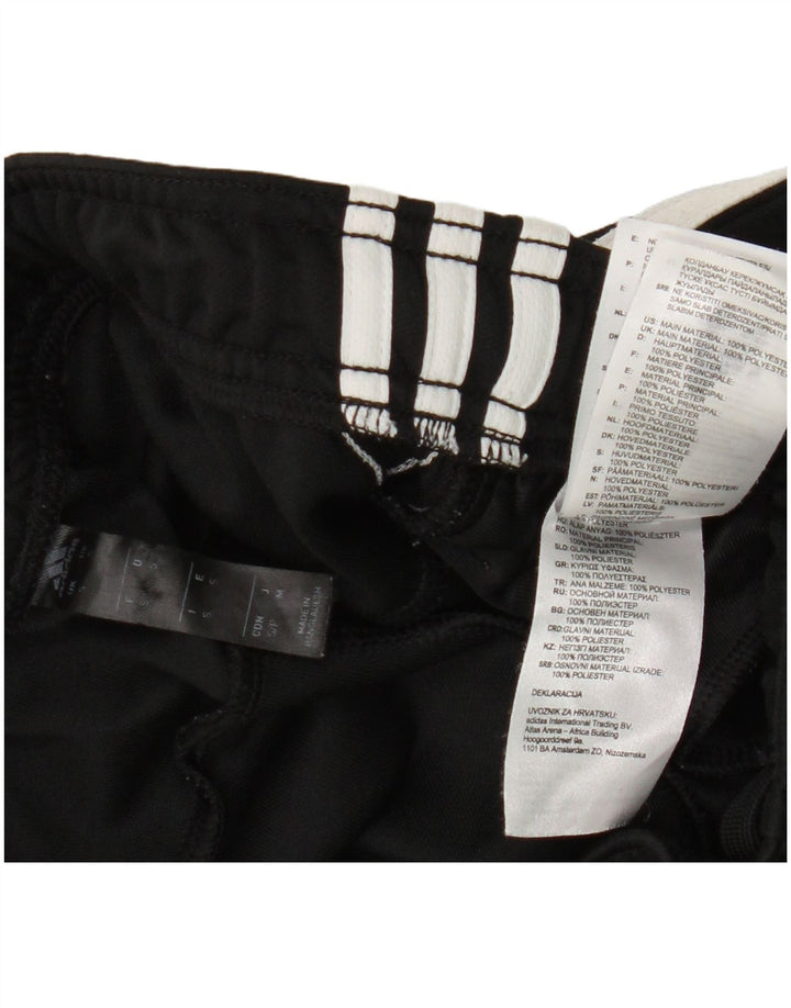 Adidas Womens Tracksuit Calças Joggers UK 10 Pequeno Poliéster Preto