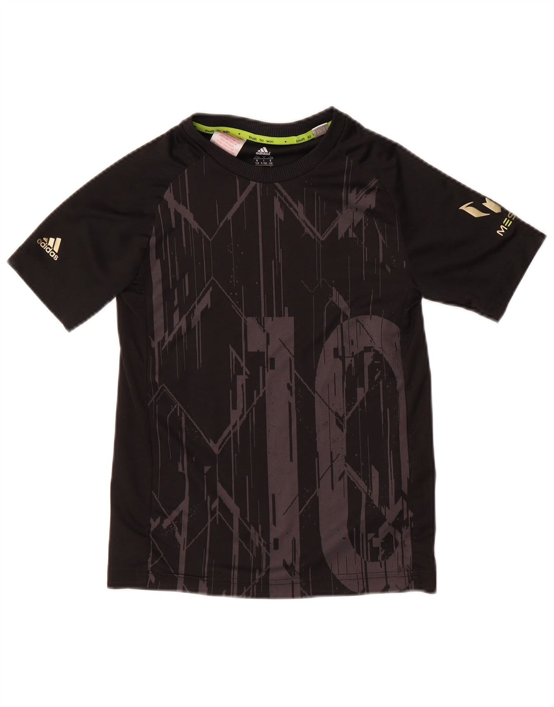 Camiseta Adidas Boys MESSI Graphic Top 9-10 Anos Poliéster Preto