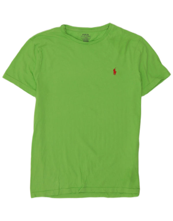 Polo Ralph Lauren Camiseta feminina gráfica Top UK 14 Médio Verde