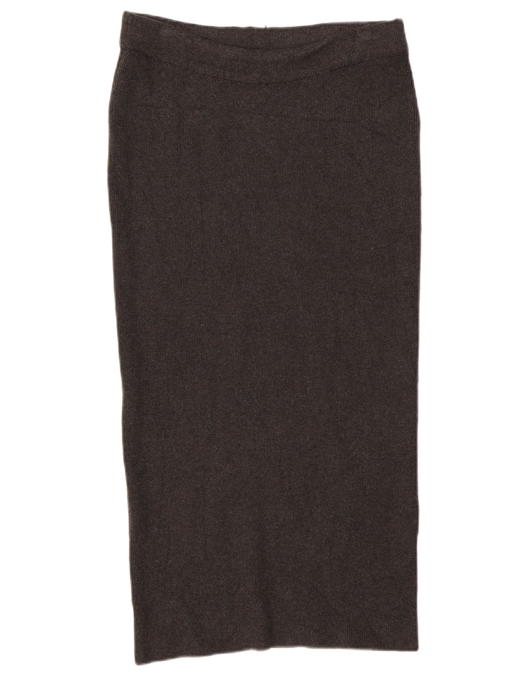 Zara Saia reta feminina de malha média W28 viscose cinza