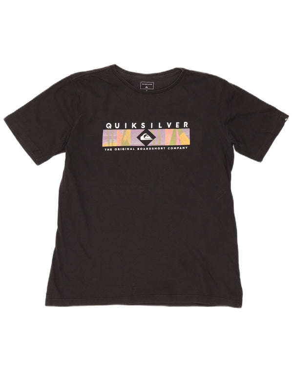 Camiseta Quiksilver Boys Regular Fit Graphic 15-16 Anos Algodão Preto
