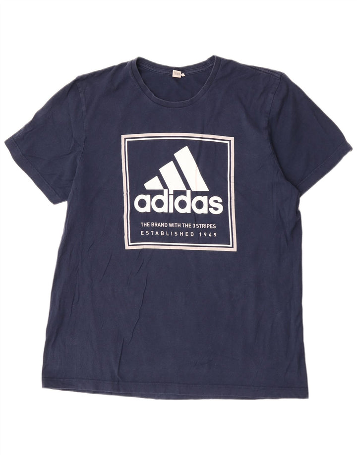 Camiseta Adidas Masculina Graphic Top Grande Azul Marinho