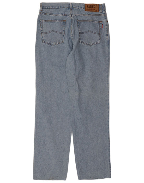 Calça jeans reta masculina CASUCCI IT 52 XL W38 L33 azul algodão