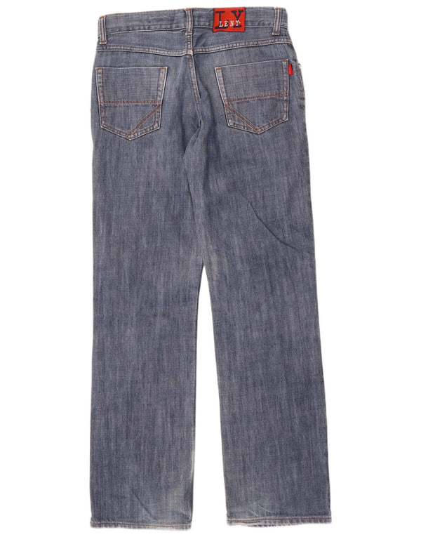 Jeans retos vintage para meninos 13-14 anos W30 L31 algodão azul