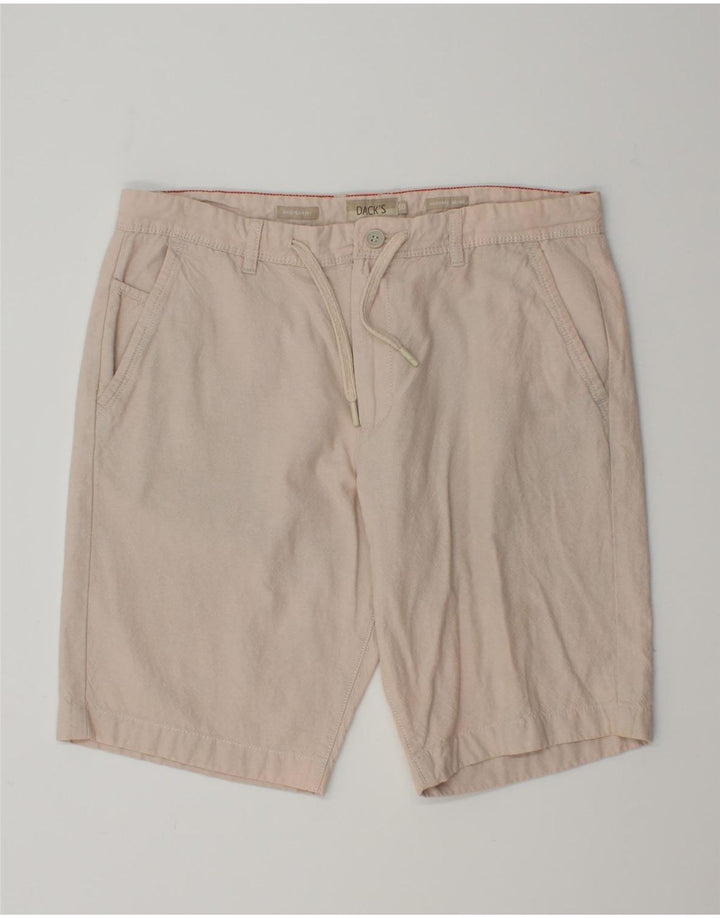 DACK'S Mens Regular Fit Chino Shorts IT 50 Large W35  Beige Cotton Vintage Dack's and Second-Hand Dack's from Messina Hembry 