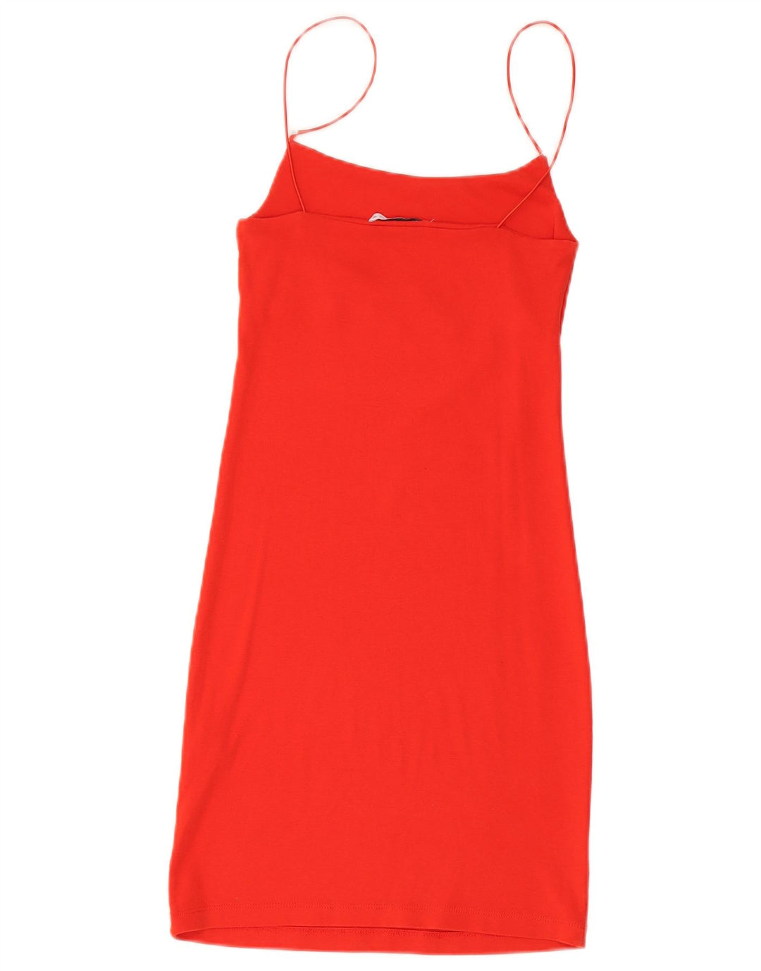 Zara Womens Slip Dress UK 12 Médio Algodão Vermelho