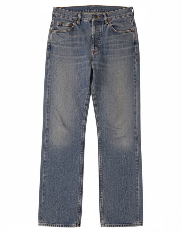 LEE Mens Seattle Straight Jeans W30 L34 Azul Algodão