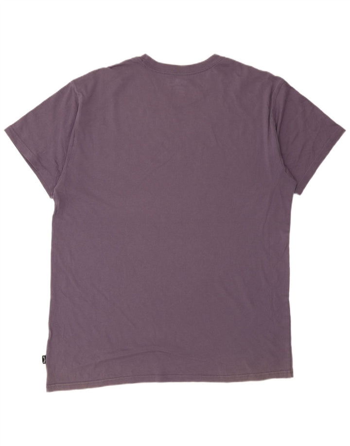 Camiseta gráfica masculina Billabong Top XL algodão roxo