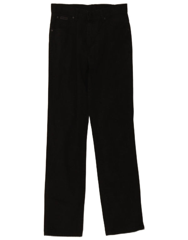 Wrangler Masculino Texas Stretch Straight Jeans W30 L34 Algodão Preto