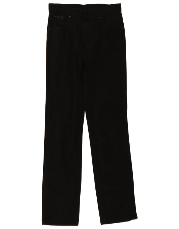 Wrangler Masculino Texas Stretch Straight Jeans W30 L34 Algodão Preto