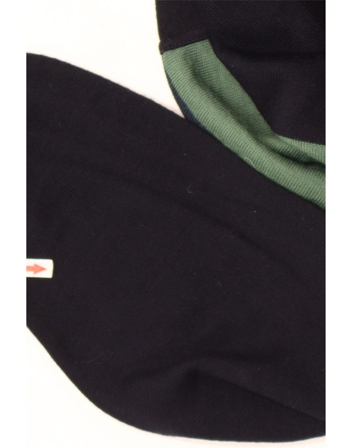 Suéter masculino branco Sails com gola redonda e grande bloco colorido multicolorido