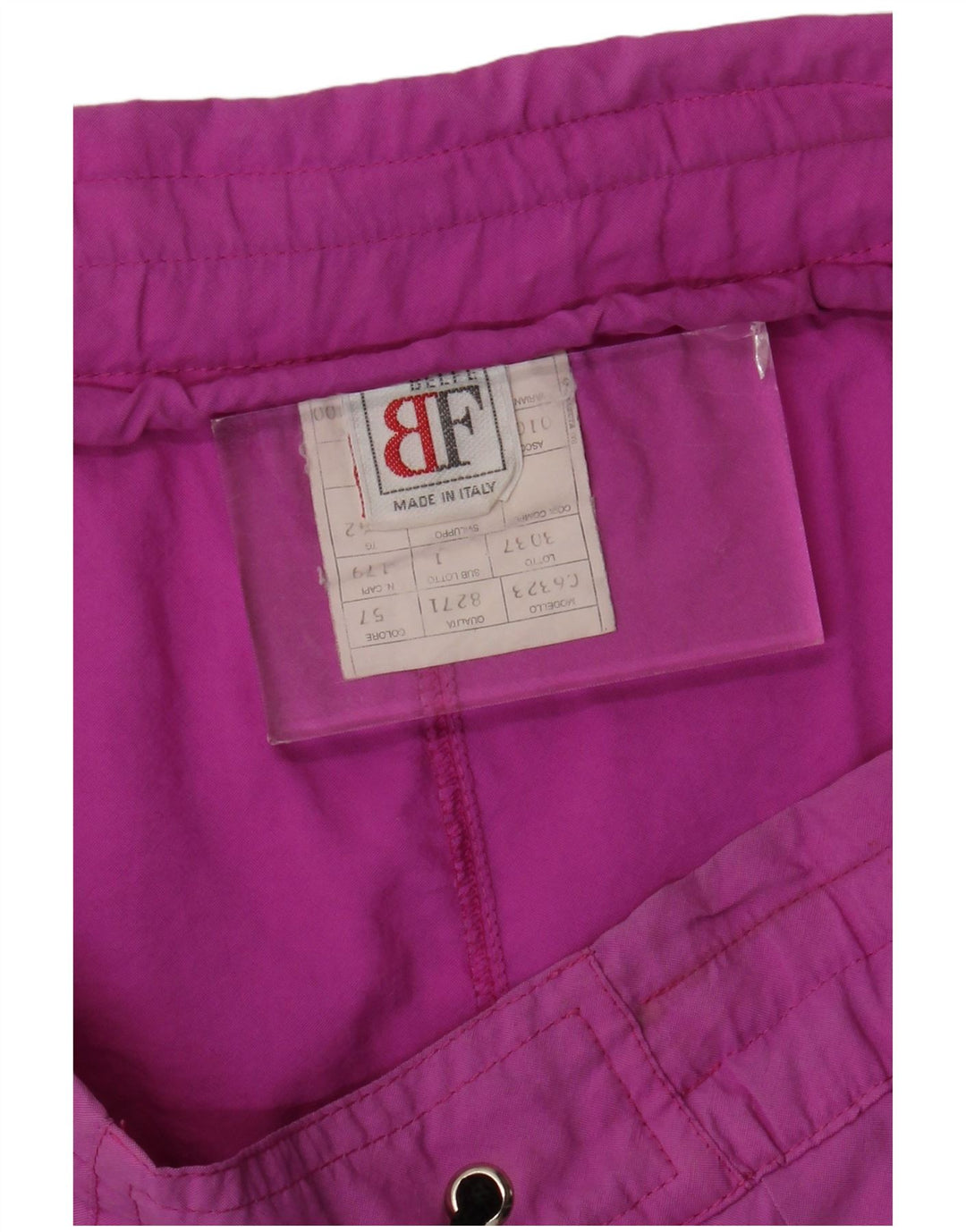 Belfe & Belfe Shorts de natação feminino gráfico IT 42 médio rosa nylon