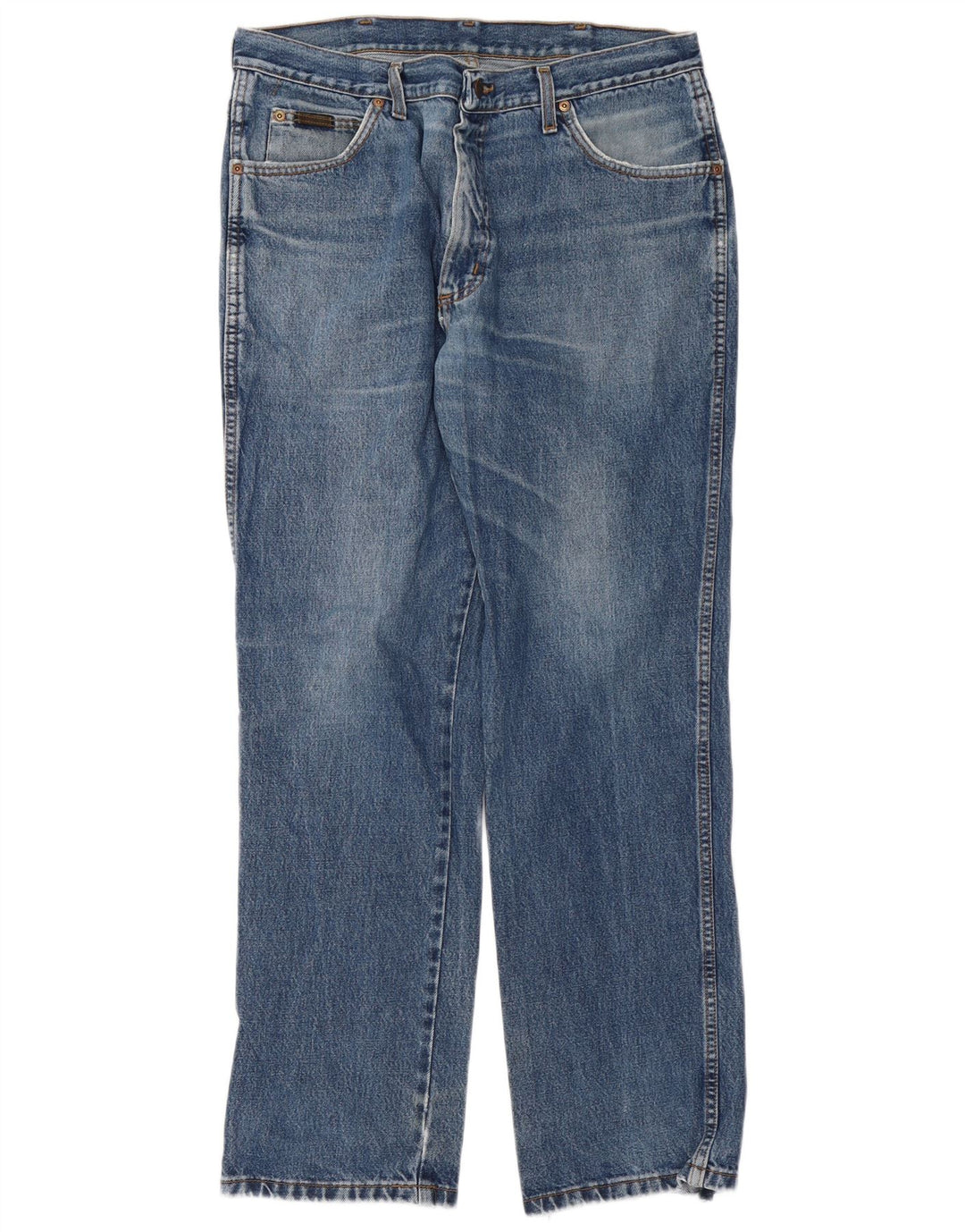 Wrangler Masculino Texas Straight Jeans W36 L32 Azul Algodão