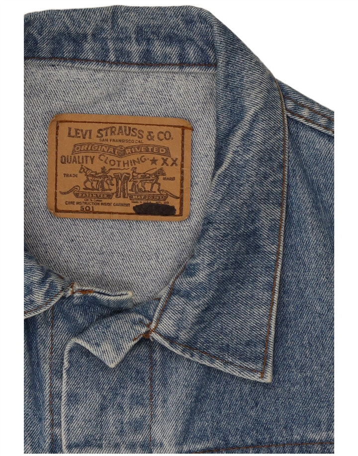 Jaqueta jeans masculina Levi's UK 42 XL azul
