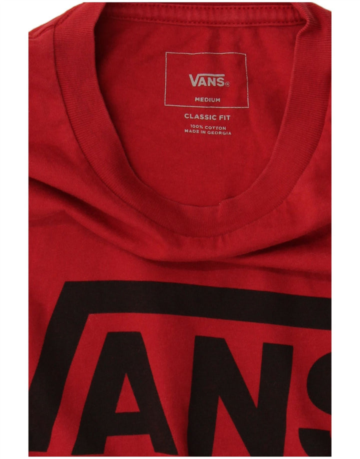 Camiseta Vans Masculina Classic Fit Top Médio Algodão Vermelho