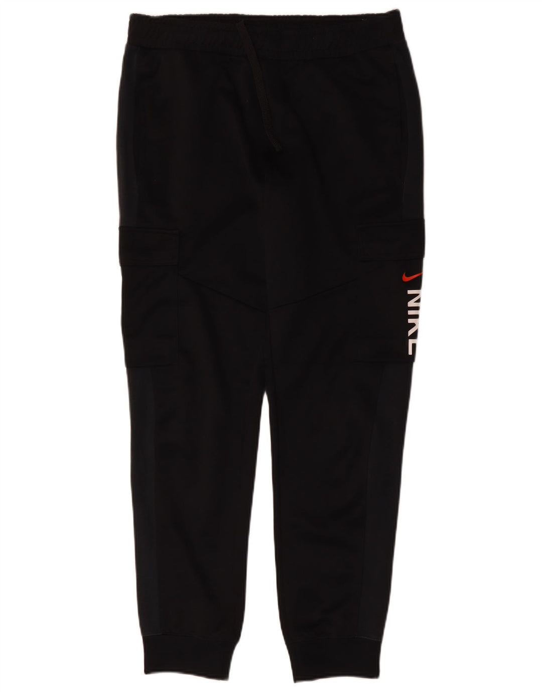 Nike masculino gráfico cargo calças de treino joggers médio preto algodão
