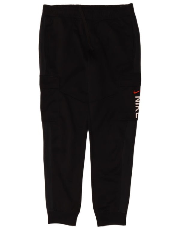 Nike masculino gráfico cargo calças de treino joggers médio preto algodão