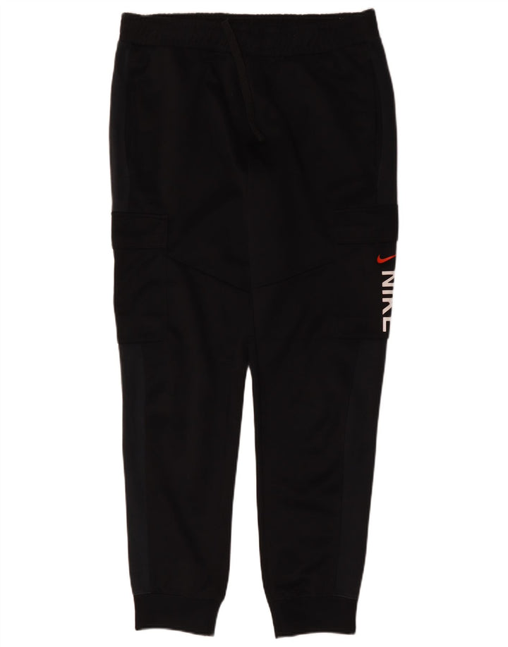 Nike masculino gráfico cargo calças de treino joggers médio preto algodão