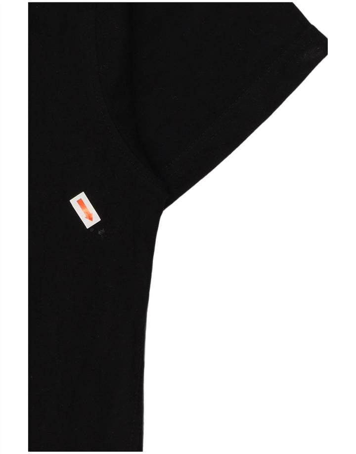 Camiseta gráfica masculina JOE BROWNS UK 39/41 algodão preto médio