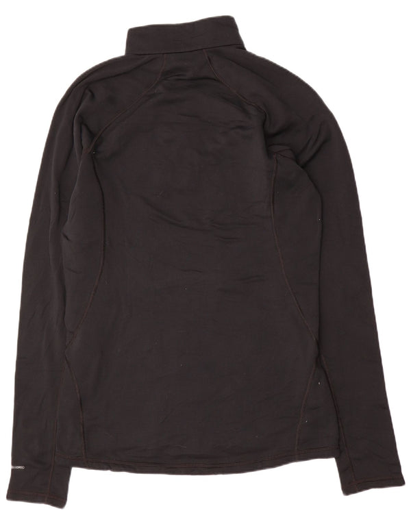 The North Face Mens Zip Neck Regular Fit Top Manga Longa Médio Preto