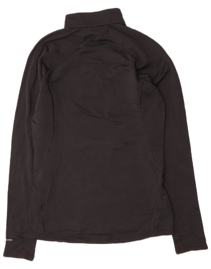 The North Face Mens Zip Neck Regular Fit Top Manga Longa Médio Preto